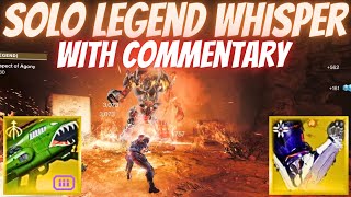 Solo Flawless Legend Whisper With Commentary- Solar Titan