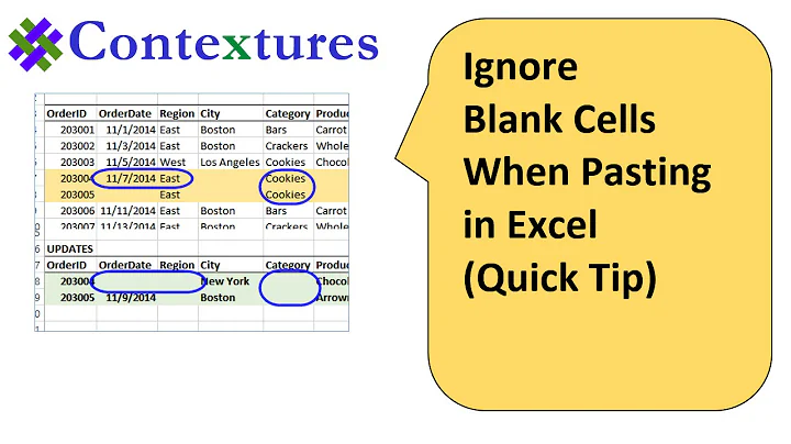 Ignore Blank Cells When Pasting in Excel: Quick Tip