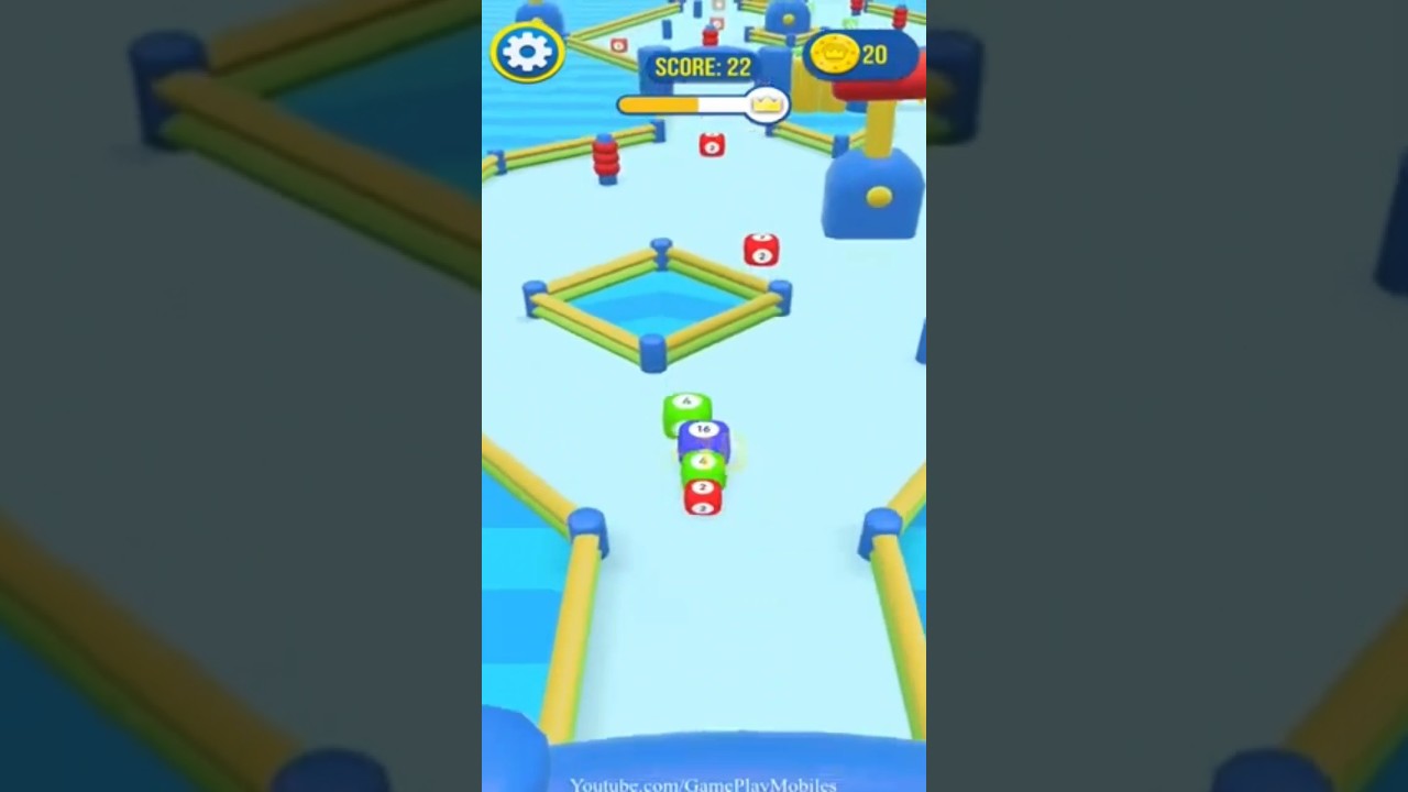 2048 run 3D (android) gameplay