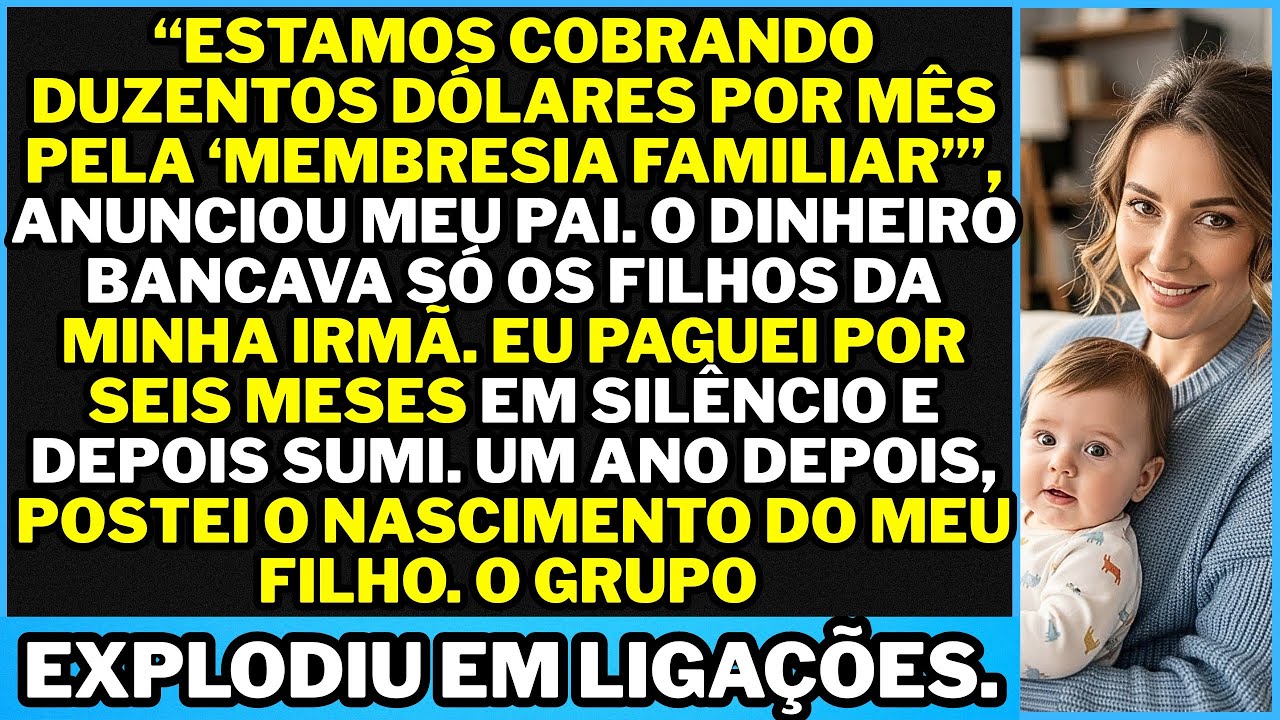 Meu pai decretou uma “mensalidade familiar” de 200 dólares e exigiu pagamento de todos.