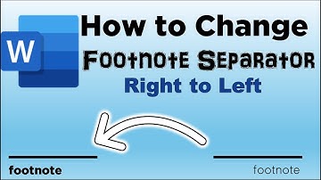 how to change, modify, and delete footnote separator in a word document