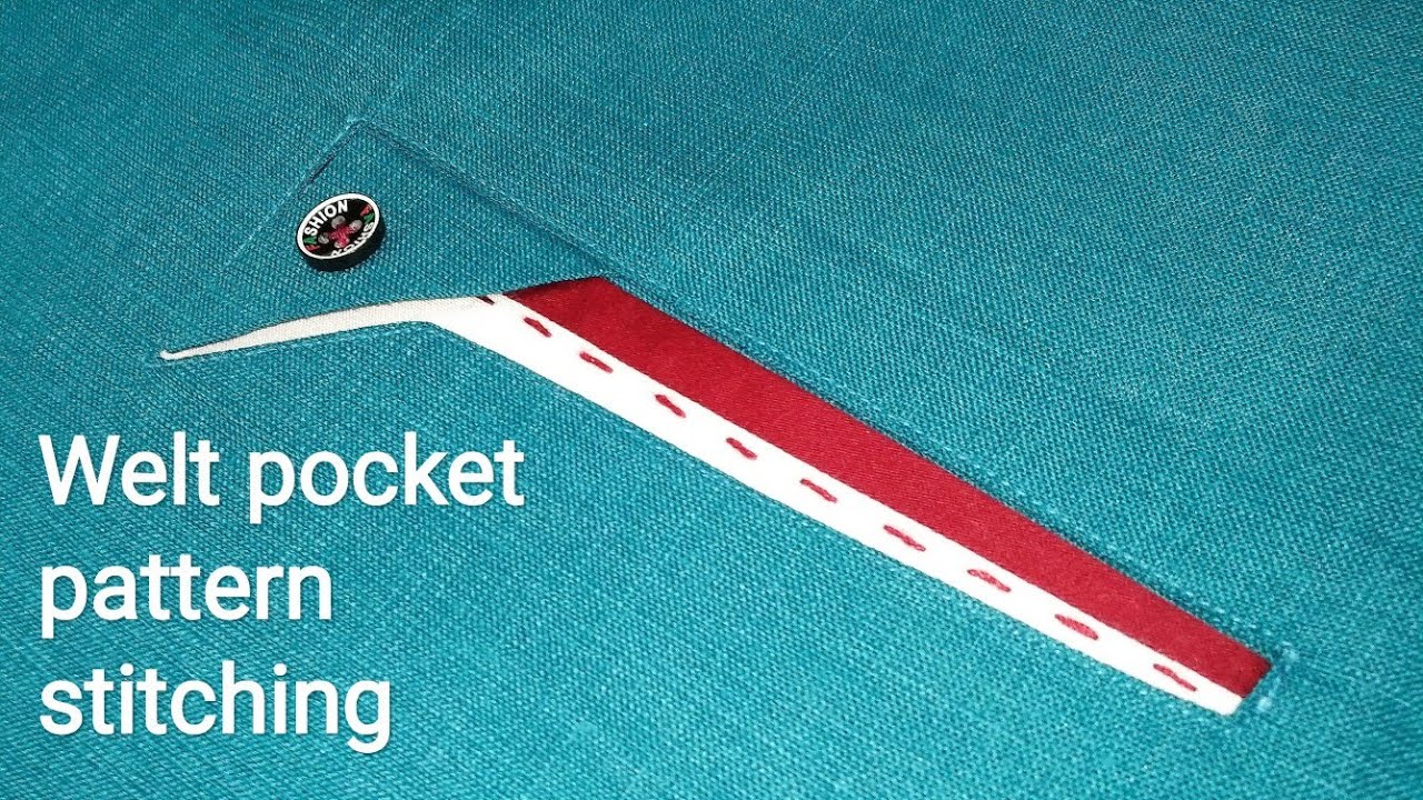 Pant Placket Pattern New Welt pocket design | Pant pocket pattern - YouTube