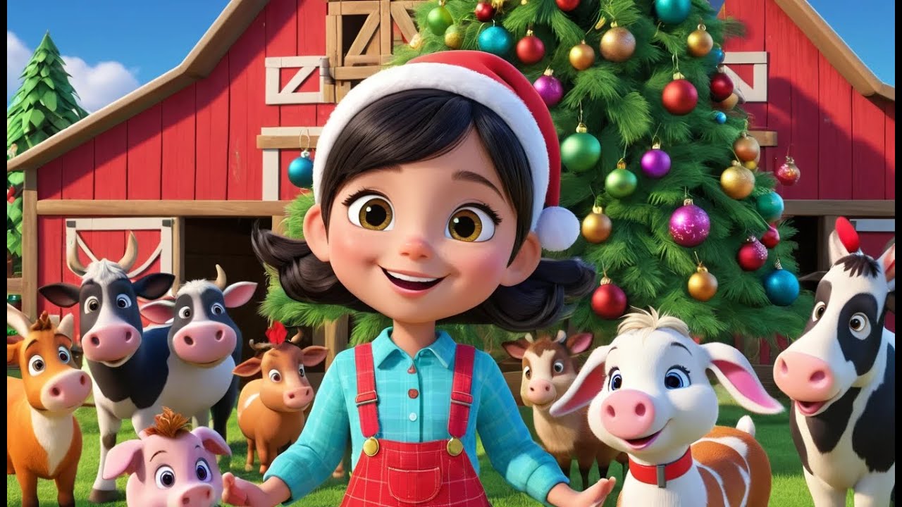 Old MacDonald’s Christmas Farm | Holiday Animal Song for Kids | Nursery Rhymes and Baby Learning