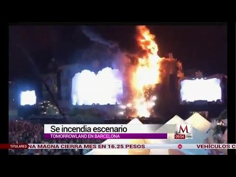 Incendio en Tomorrowland Barcelona 2017 - YouTube