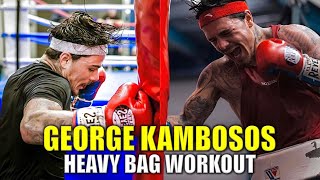 George Kambosos Jr Heavy Bag Workout