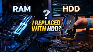 What If We Replace RAM With a Hard Drive? The Results Are Shocking! #ram #ssd #hdd #hardware