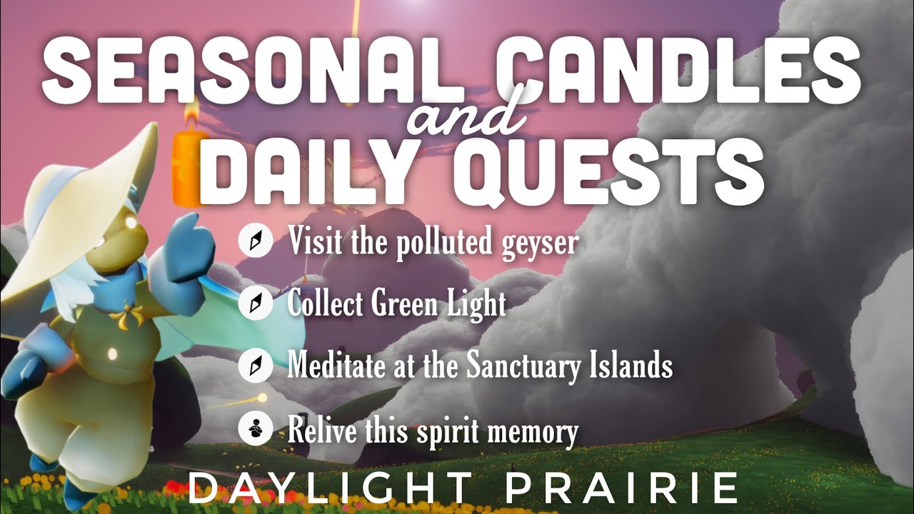 Seasonal Candles + Daily Quest in Daylight Prairie sky Cotl Noob Mode YouTube