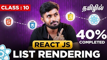 React Js Full Course ( தமிழில் #10 ) : List Rendering in React with Keys