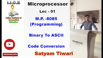 Microprocessor Programming | Binary To ASCII | M.P. - 8085 | Assembly programming | Code Conversion
