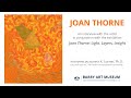 Joan thorne interview at the barry art museum