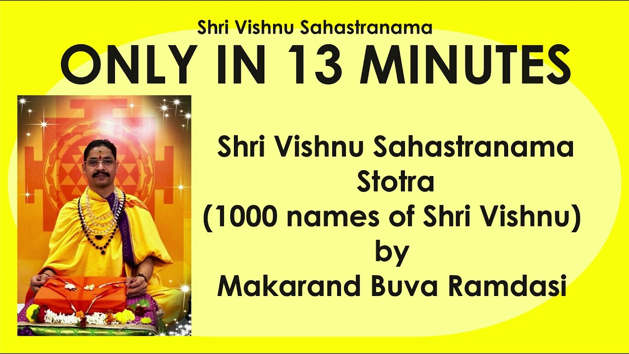 Shri Vishnu Sahastranam by Makarand Buwa Ramdasi