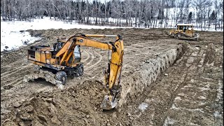 Building Our Dream Shop/House Part 11:We Dug A Lake!!