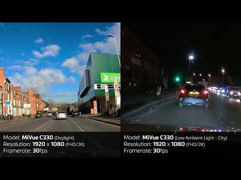 MIO MIVUE C330 GPS Dashcam.ie Day Night