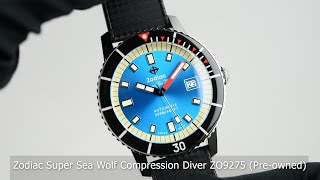 Zodiac Super Sea Wolf Compression Diver ZO9275 (Pre-owned) - YouTube