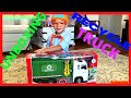 Blippi fan-Unboxing New Green Garbage Recycling Truck Play Sets For Toddlers/Kids