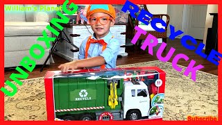 Blippi's Fan \& Follower | Unboxing New Recycling Truck Play Sets for Toddler\/Kids Learning Stage