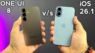 Samsung ONE UI 8 Vs iPhone iOS 26.1 UI Comparison😱 #samsung #apple #oneui8 #ios26