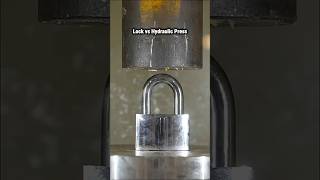 Lock vs Hydraulic Press 🔒😳 #shorts #hydraulicpress #satisfying