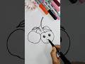 how to draw Cherry🍒😁#cherry #art #youtubeshorts
