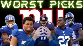 New York Giants | WORST 1st Round Draft Picks Since 2000