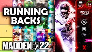 RANKING the BEST Running Backs in Madden 22 Ultimate Team (Tier List)