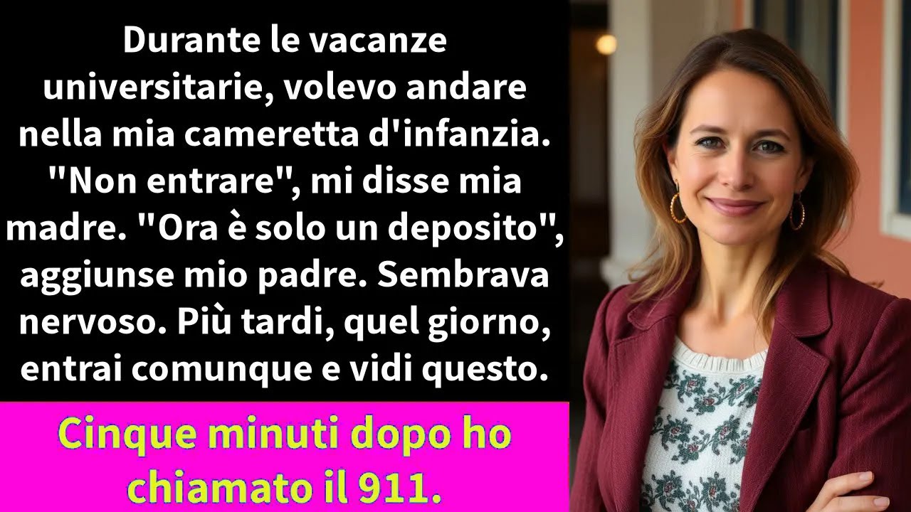 Durante le vacanze universitarie, volevo andare nella mia cameretta d'infanzia.