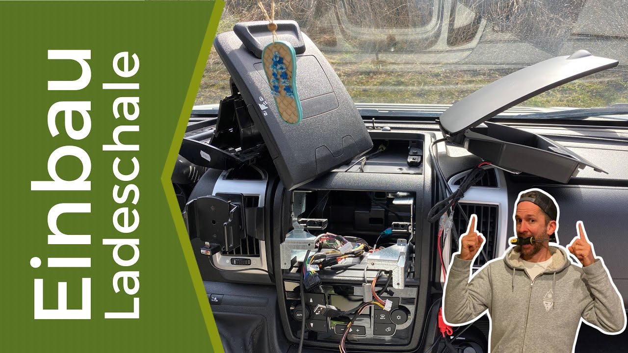 New Fiat Ducato Ablagefach Ausbauen und neue induktive Ladeschale einbauen!