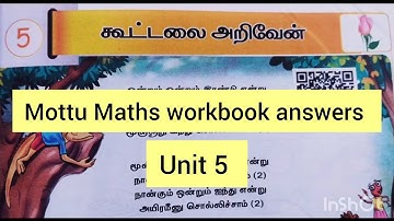 Unit 5 I know addition/Mottu Maths Workbook answers Ennum Ezhuthum25-26 Term1