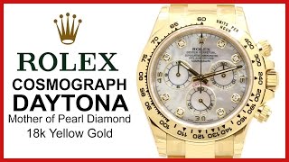 rolex daytona mother of pearl diamond dial