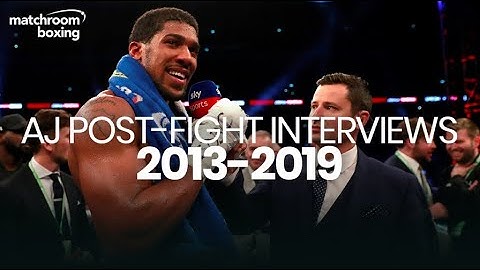 Anthony Joshua post-fight interview compilation (Pro debut to Ruiz rematch)