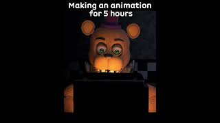 POV: Making an animation for 5 hours. #animationmeme #blender #animation #fnaf #funny