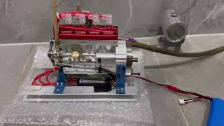 CISON FL4-175 17.5cc Flathead L4 Inline Four Cylinder Gasoline Engine Upgraded and Runs! - EngineDIY