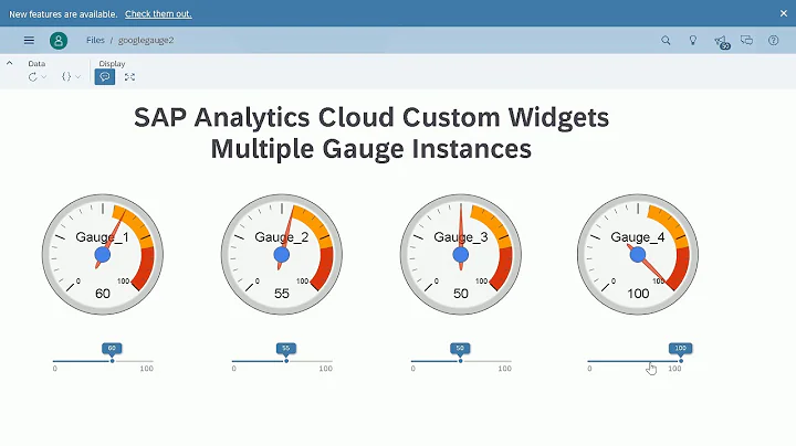 SAP Analytics Cloud Custom Widgets Multiple Gauges