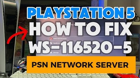 How To Fix PS5 WS-116520-5  An Error occurred while connecting to the server