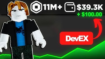 Converting $11,000,000 Robux to REAL LIFE MONEY As a Small Developer (Roblox DevEx)
