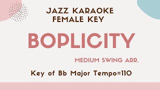 Boplicity (Bebop lives by Mark Murphy) - Jazz KARAOKE (Instrumental backing track) - female key