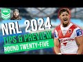 NRL Round 25: Tips &amp; Predictions!