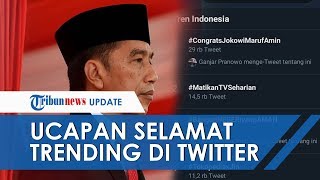 #CongratsJokowiMarufAmin Trending Topic di Twitter Jelang Pelantikan Presiden & Wakil Presiden RI