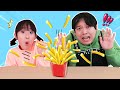 같이 깜짝 감자튀김  뽑기 게임해요! Surprise French fries fly board game - 슈슈토이 Shushu ToysReview