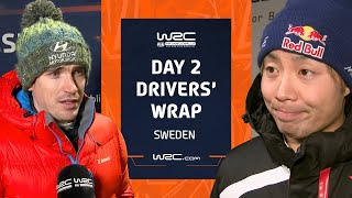 Day 2 Drivers' Wrap | WRC Rally Sweden 2023