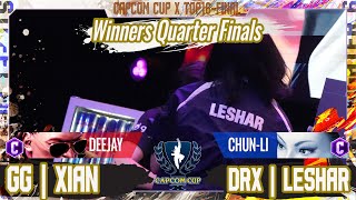 【CAPCOM CUP X】Top16 - Final『WQF』GG｜XIAN（ディージェイ/C） vs DRX｜LESHAR（春麗/C）