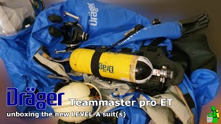 Draeger Teammaster pro ET - unboxing the new LEVEL-A suit(s)