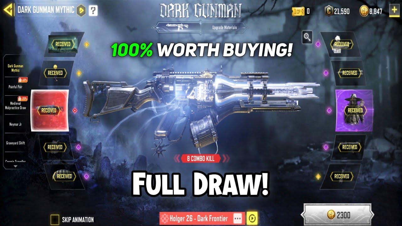 Mythic Holger 26 Dark Frontier Full Lucky Draw CODM Dark Gunman