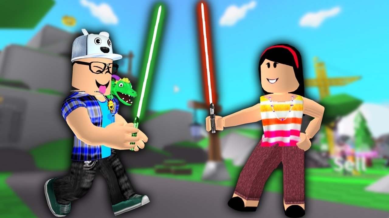 Roblox Velhote E Tia Graca Na Super Batalha Dos Sabres De Luz Saber Simulator - esmagados pela parede vermelha gigante no roblox youtube