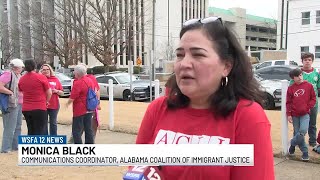 Immigrant rights groups protest news bills