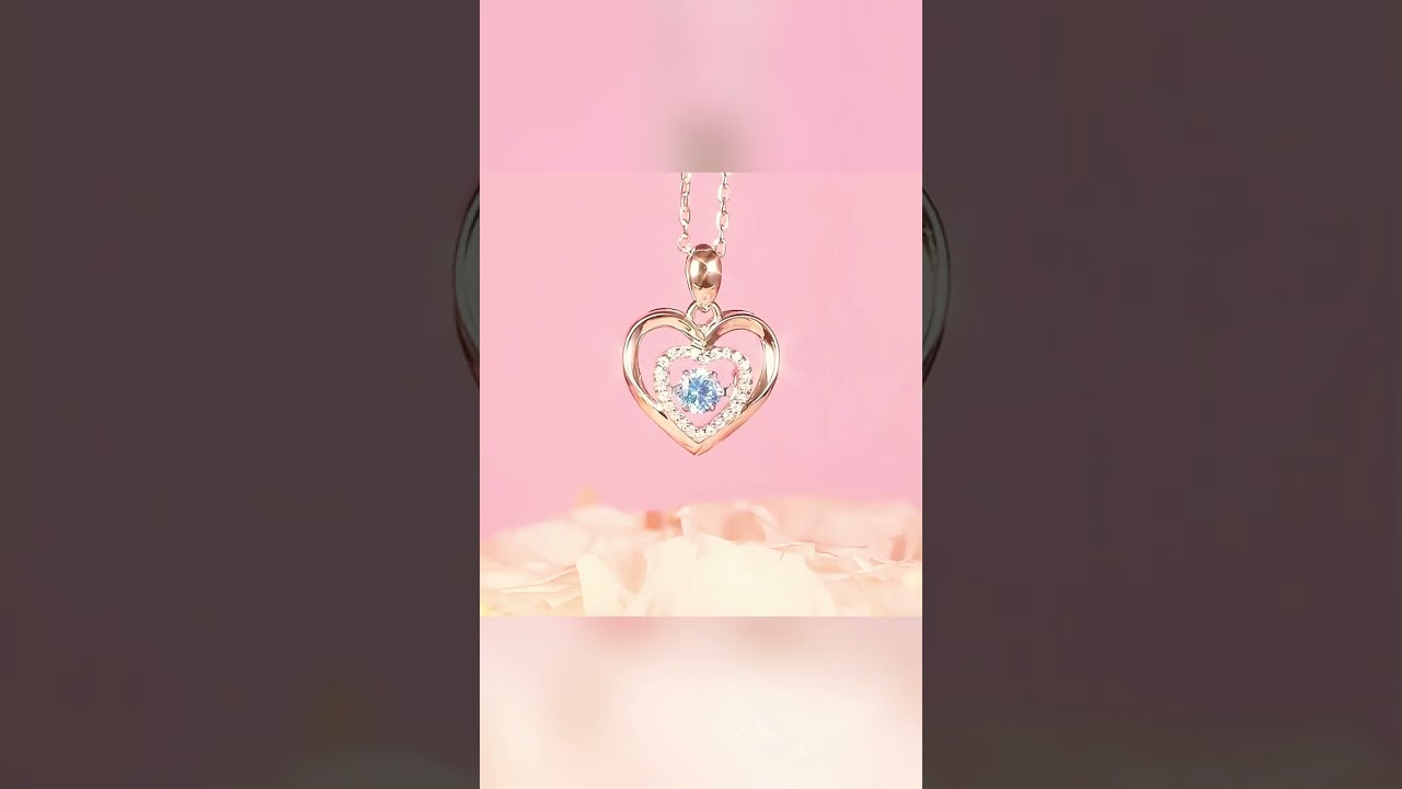 Elevate your bond with this heart-shaped diamond necklace