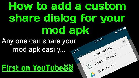 How to Add a custom share Dialog for your apk//User can send your apk easily//Only Education