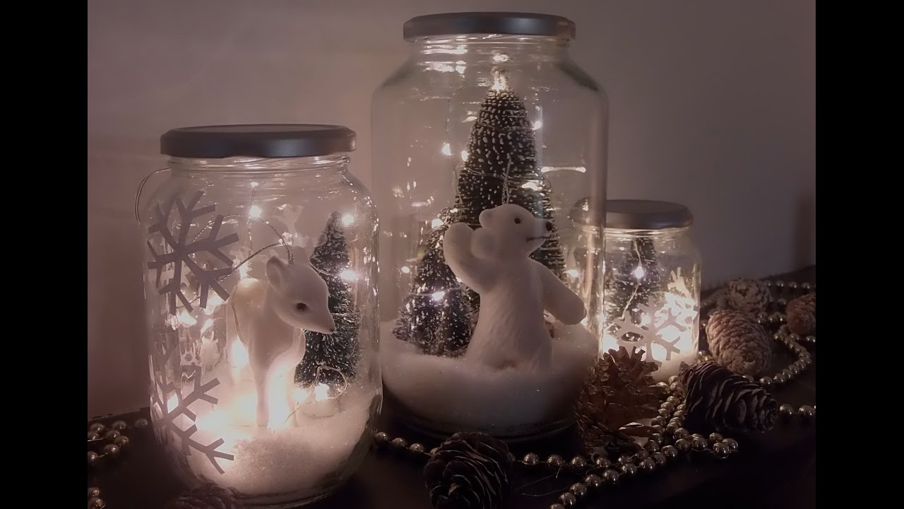 Déco de Noël : tutoriel pour customiser des bocaux en verre - Marie Claire