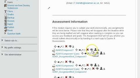 How to hide a moodle assignment