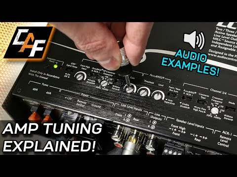 Amplifier Tuning Settings How To - Gain, Crossovers, Bass Boost